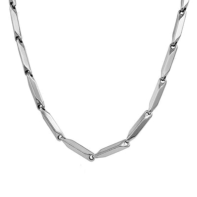 Stainless Steel Silver Rice Chain For Men and Boys