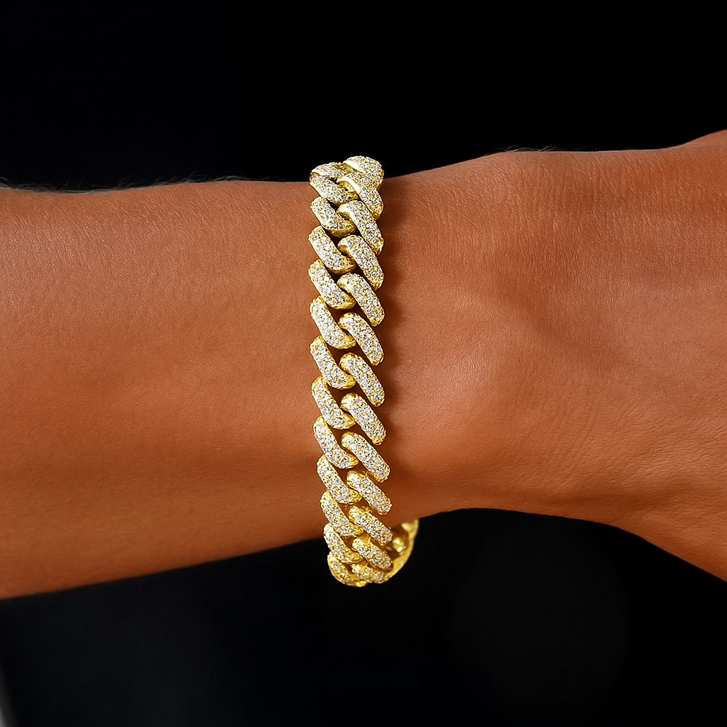 Cuban bracelet Fully Diamond unisex